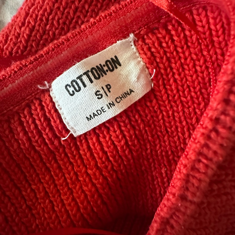 worn once, small knitted material dress- very short